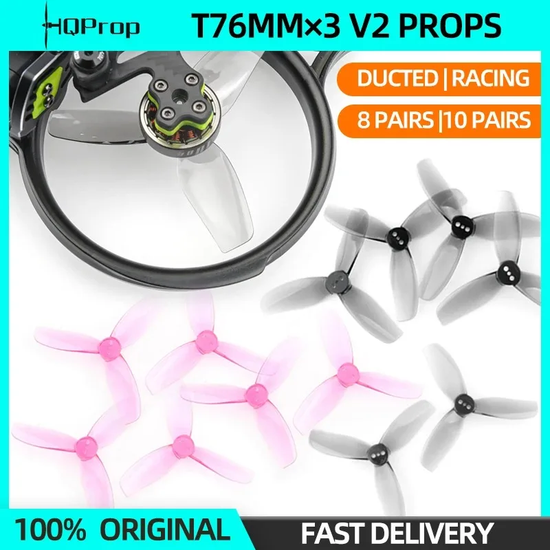 

HQProp T76MMX3 Propeller 10.5mm Diameter Suitable CineLog30 Series Drone For RC FPV Quadcopter LongRange Freestyle Drone