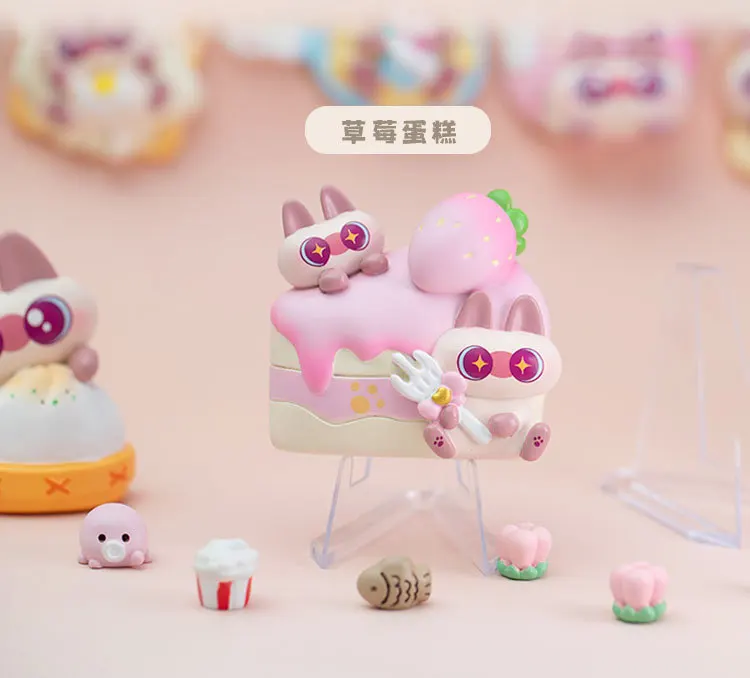 2025 معجون الفول الذواقة سلسلة صندوق أعمى غامض اليدوية لطيف الفن العصرية اللعب الراتنج دمية الثلاجة ملصق مفاجأة هدية