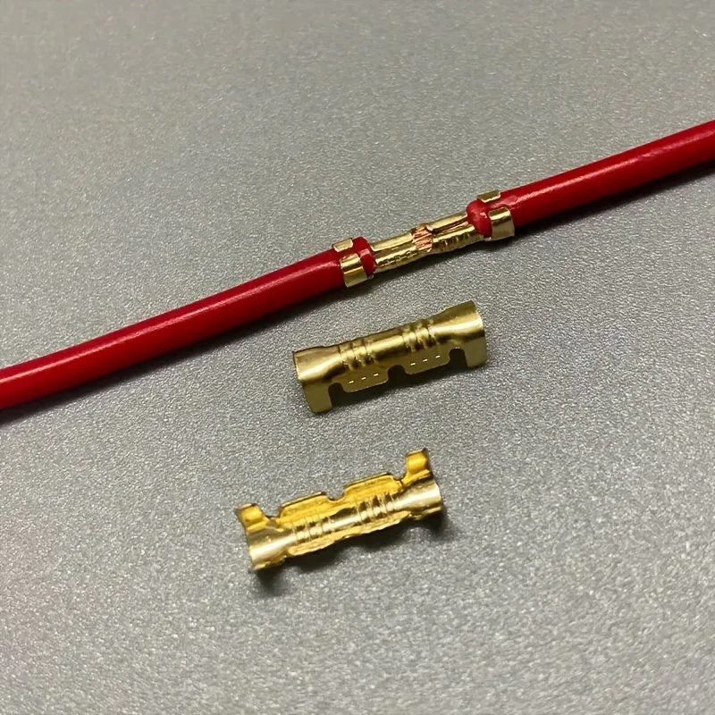 100 Pcs Assortment, Non-Insulated U-Type, Spade & Butt Wire Connectors for Electrical Use