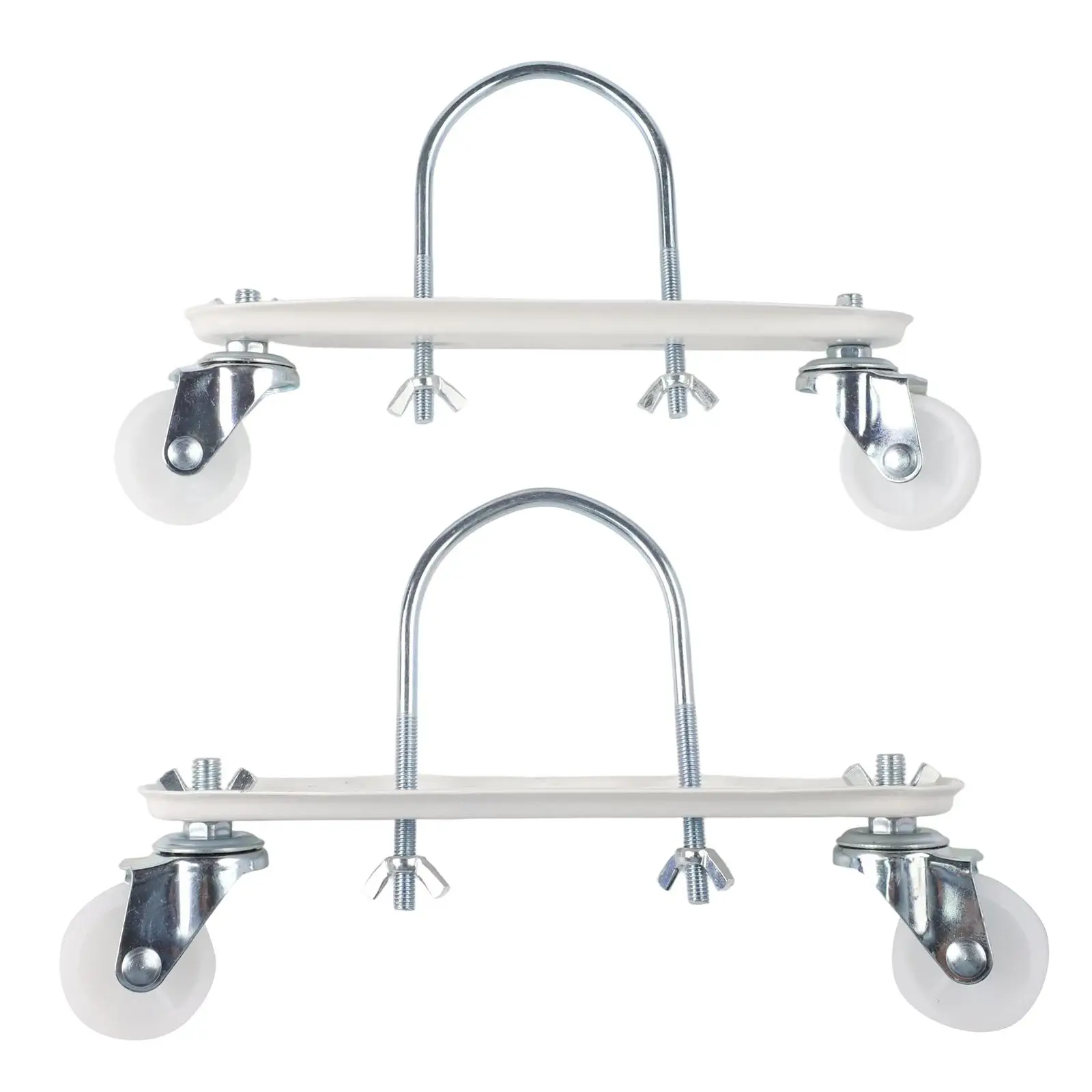 2x Heater Mounting Bracket with Industrial Grade Casters for Smooth Movement of Oil Filled and Hydroelectric Radiators