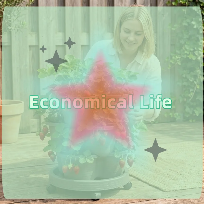 [MOA]Plastic Multi-layer Vertical Tower Stackable Flower Pot Garden Planter Tower Vegetable For Strawberry Frame Grow[MOA]