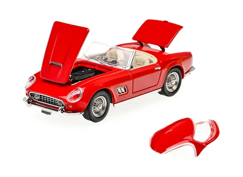 インテリアダイキャストカー,gfcc 1:64 1960 250 swb,レッドブラウン