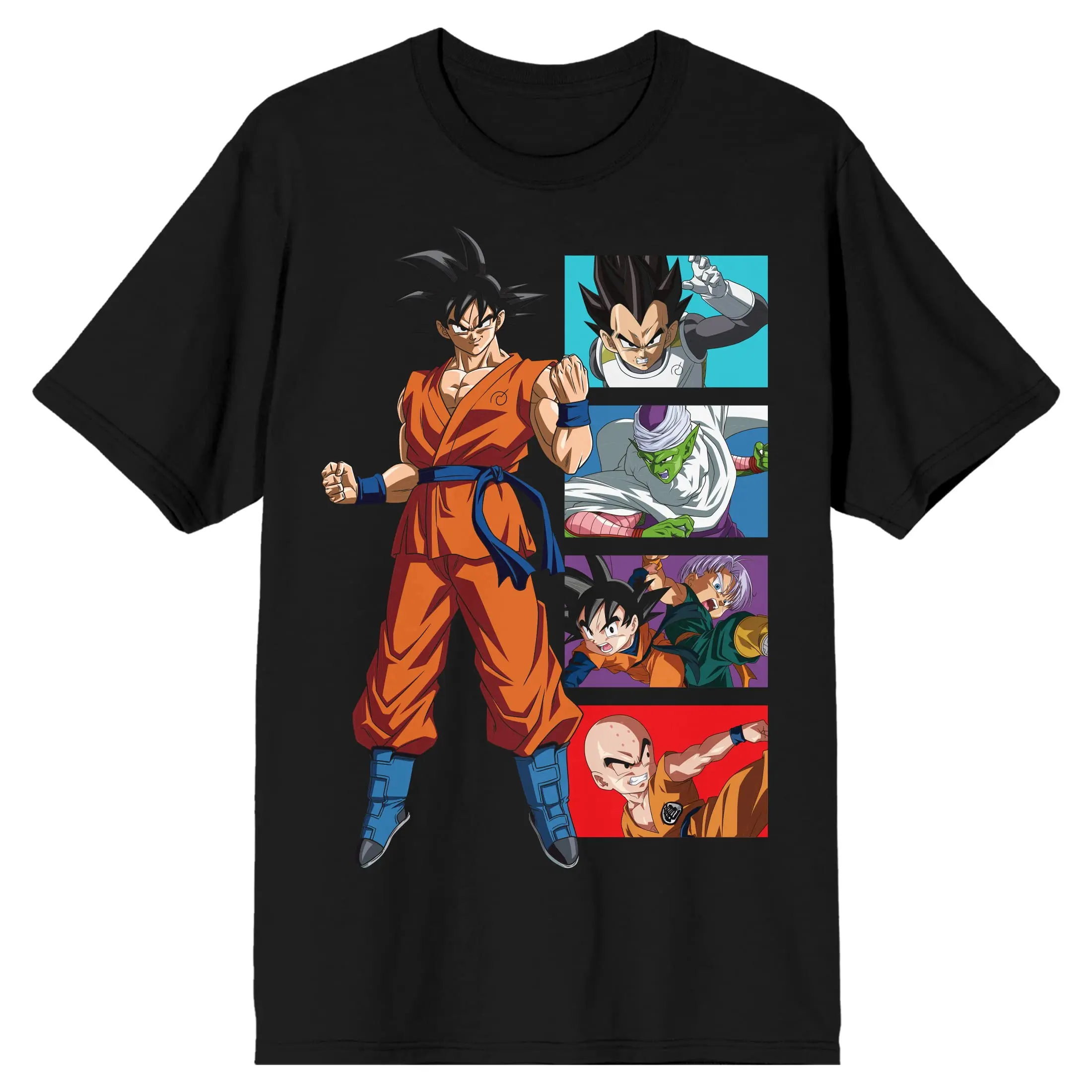 

2026 Summer Dragon Ball Retro Pure Cotton Fitness T-shirt Men's Oversized Short-sleeved Family Unisex Children's Casual Shirt