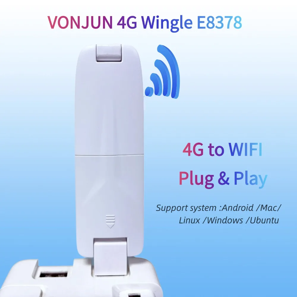 VONJUN E8378 LTE Wingle Type-C & USB Duble Hotspot with 4G Sim Card Slot Wireless Router