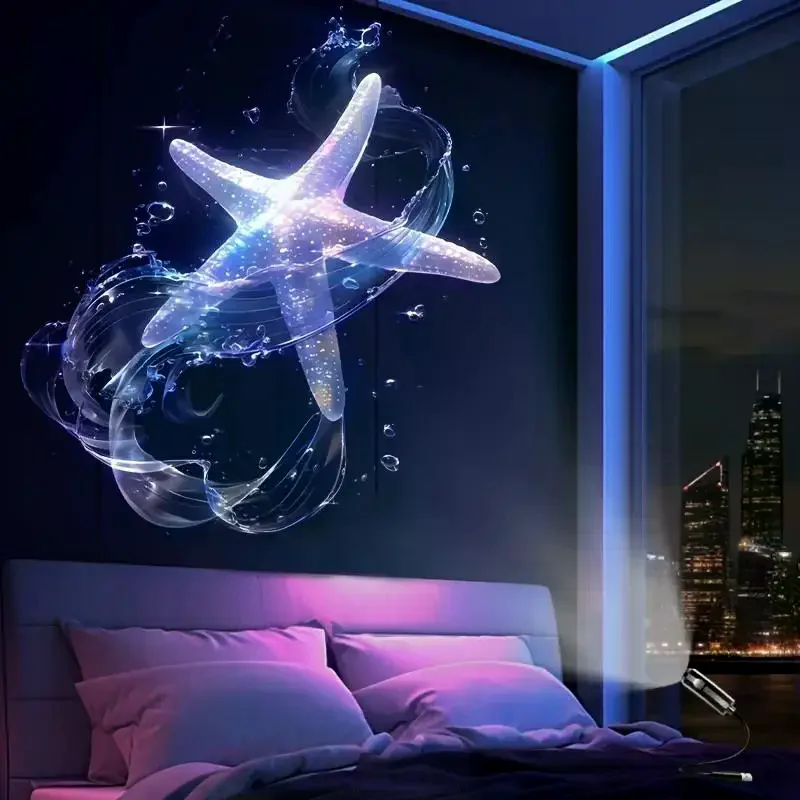 /PFU/Projector Light Sunset Butterfly Lamp Holiday Night Light Rotatable Scenes Projector For Wall Ceiling Decor Lighting USB
