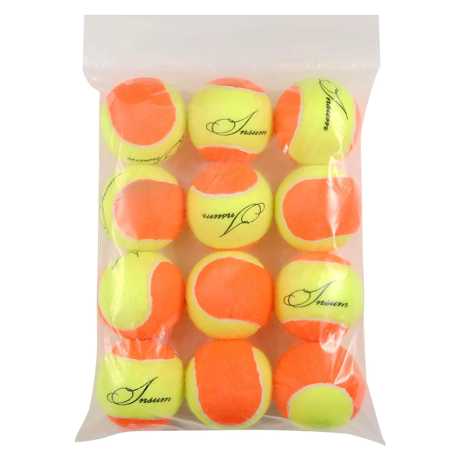 12PCS 2.5inch Low Compression Tennis Balls for Pet Dog Child Training Practice Transition Tennis Balls