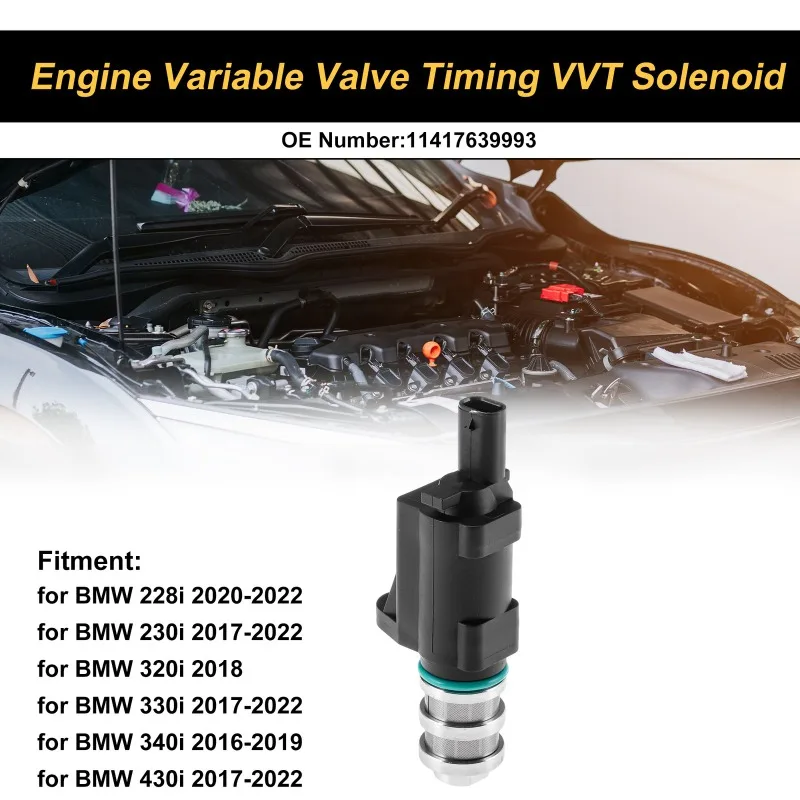 11417639993 Solenoid Valve for BMW 1/2/3/4/5/6/7/8 Series Z4 X1 X3 X4 X5 X6 X7 F21 F48