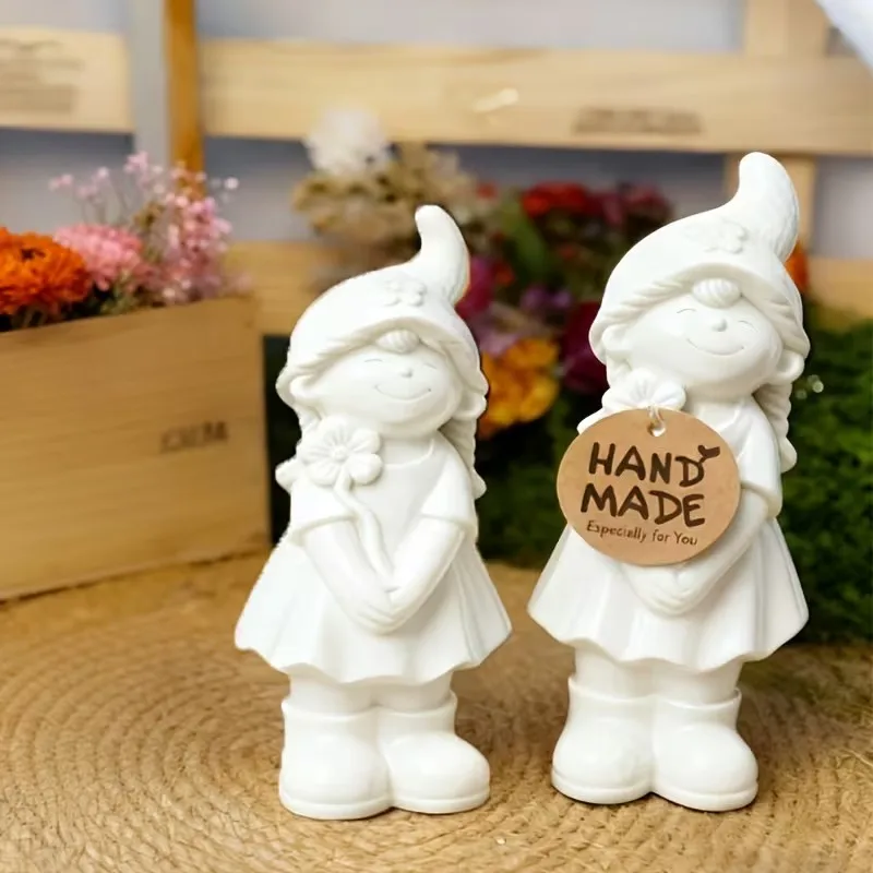 

Fairy Silicone Mold Decorative Plaster Figurine Mold Garden Doll Mold Figurine For Sculpture Garden Decoration Diy Projects