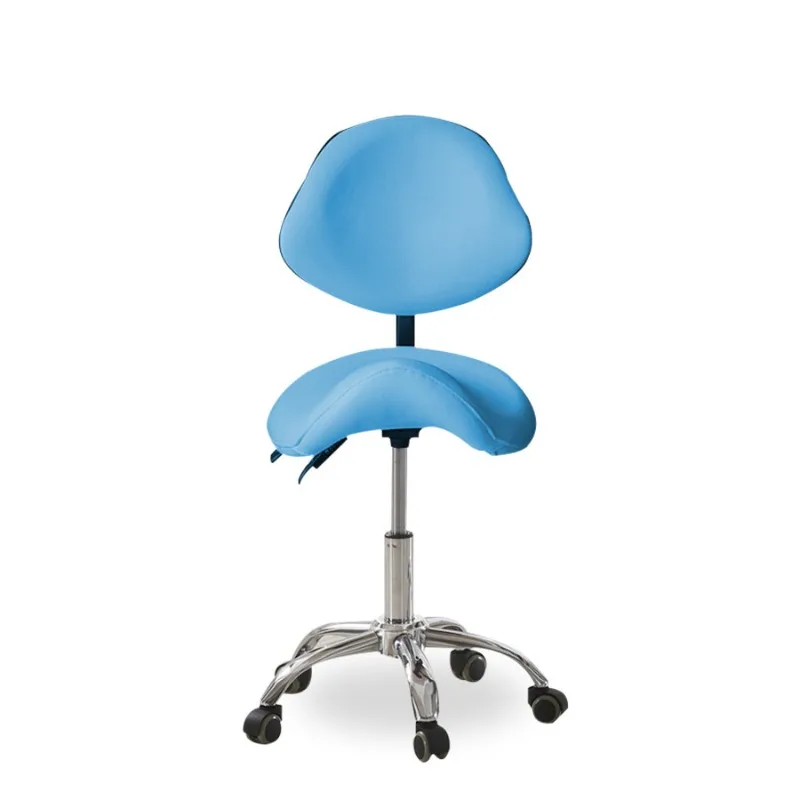 Ergonomic Saddle Chair with Backrest Lifting Dental Lift Chair Sliding Wheelchair Multi Functional Workpiece Stool  1pcs