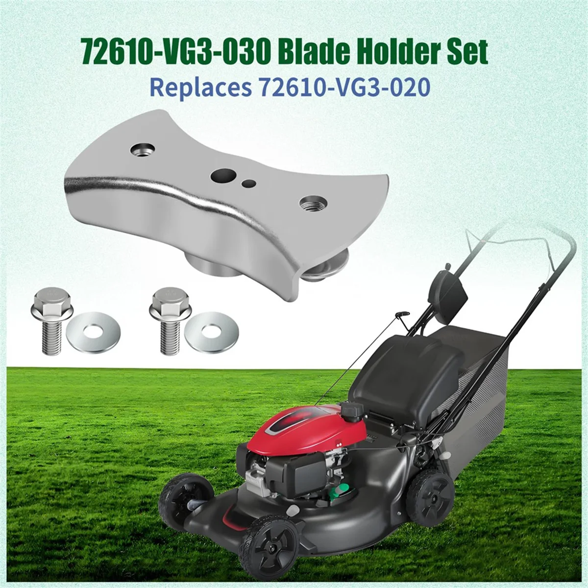 

ABYA 72610-VG3-030 Lawn Mower Blade Holder Compatible for Lawn Mower with Bolts and Spacer