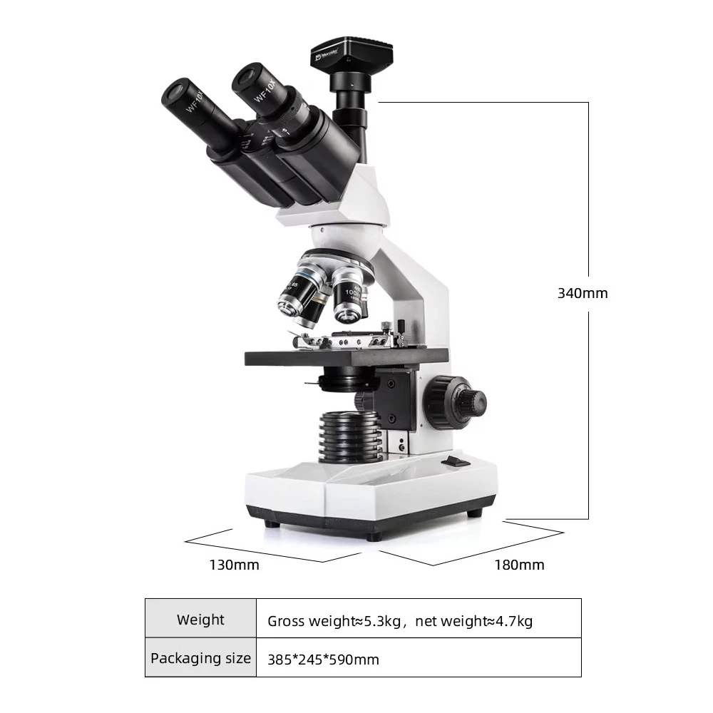 Trinocular Biomicroscope with 5.1 Million  Microscope Mechanic