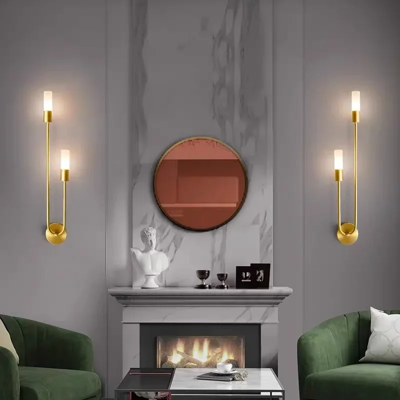 

Светодиодные настенные светильники в скандинавском стиле с лампой G9, проводные, AC85-265V, для внутреннего использования, настенные бра для спальни, кухни, коридора