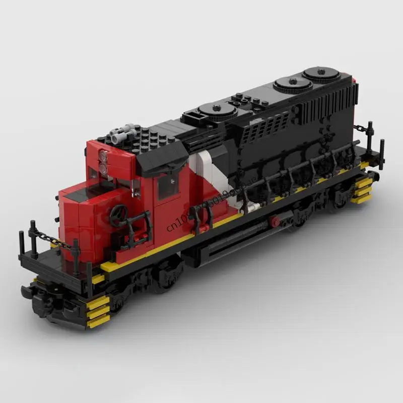 New 742Pcs City Technical Train Track Railway Moc Gp38-2 Locomotive Model Custom Puzzle Diy Creative Ideas Kid Toy Birthday Gift