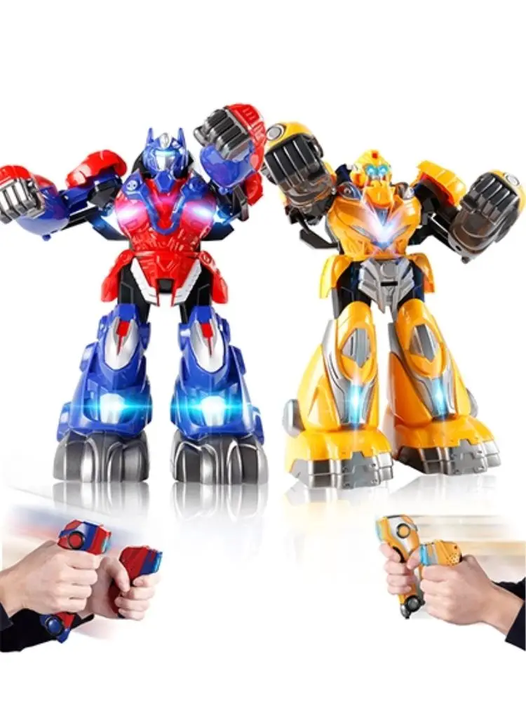 Somatosensory Fighting Robot Fight Remote Control Children's Toy Boy Double Iron Armor Boxing Fight Pair Fight Intelligence