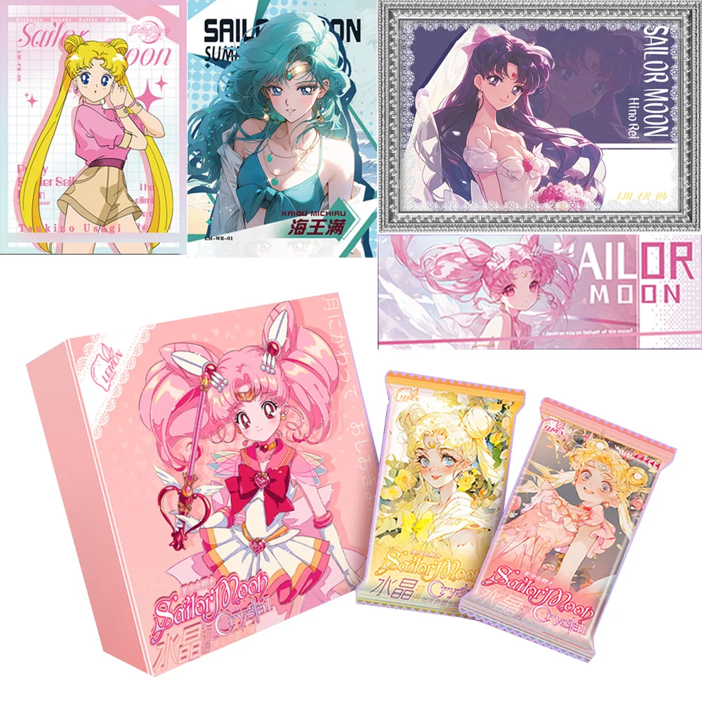 

New Sailor Moon Cards Anime Character Pretty Girl Beauty Cute Tsukino Usagi Collection Cards Children's Gifts