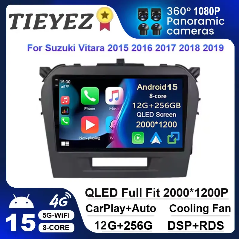 

Android 15 Car Radio Multimedia Video Player For Suzuki Vitara 2015 - 2019 Navigation GPS Autoradio Wifi BT Carplay