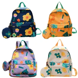 Floral Children Girls' School Backpack Kids School Bag for Girls Travel Bag for Girls Lightweight Kindergarten Primary Backpack