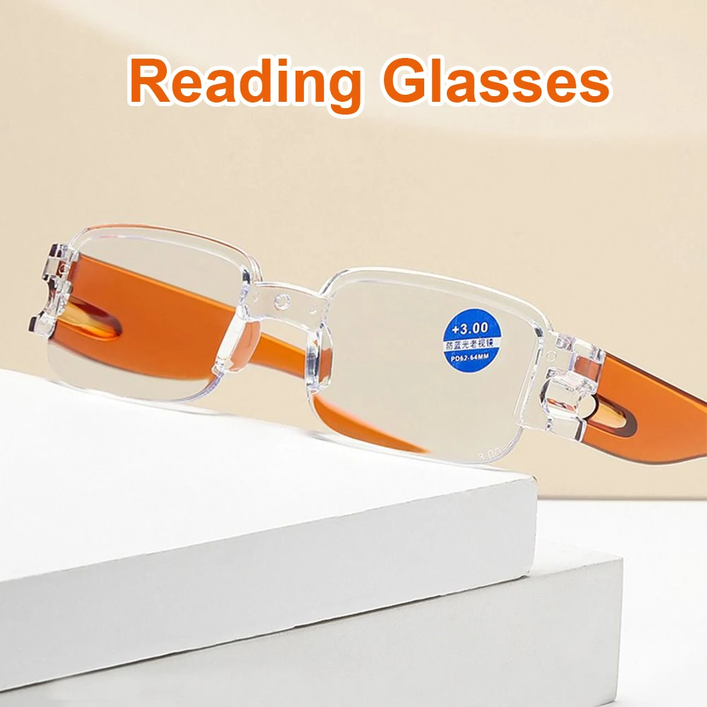 

Blue Light Blocking Far Sight Glasses for Men Women Luxury Women Men Presbyopia Eyewear Finished Optical Reading Eyeglasses