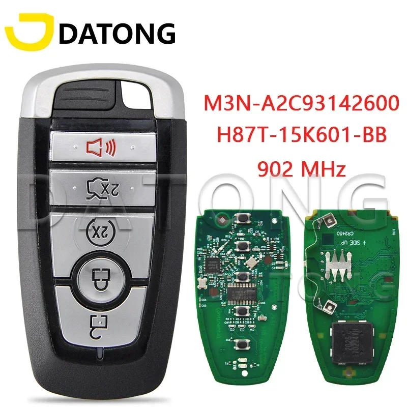 

Datong World Car Remote Control Key Fit For Ford Edge Fusion Expedition Explorer Mustang M3N-A2C93142600 ID49 902MHz Keyless Go