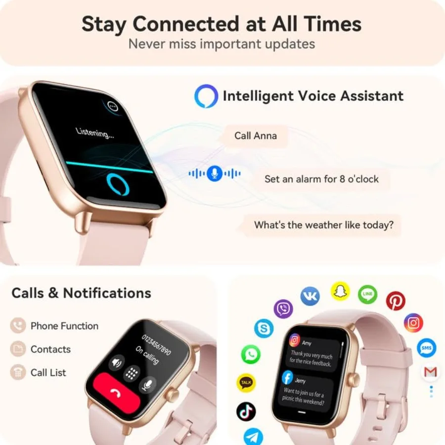 Waterproof smart watch in water