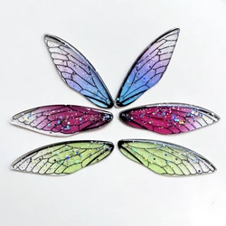 Super pretty Glitter wings Resin Rhinestone Flat Back Decoration diy jewelry making hair accessories charm decoration scrapbook