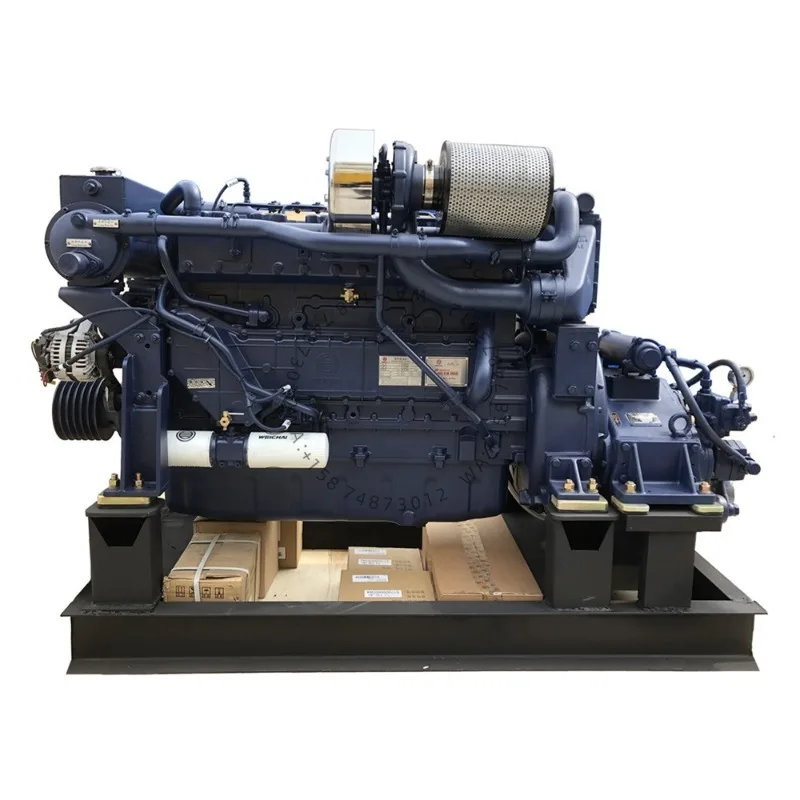 

Wei chai WD10C Series 140KW 190HP Mar ine di esel Engine With Transmission WD10C190-15