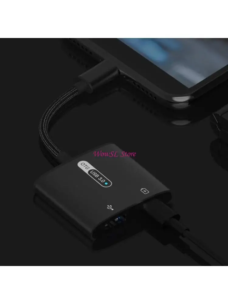 

2 in 1 Dual Type C Adapter For HuaWei Type-c Phone Charging HX5E