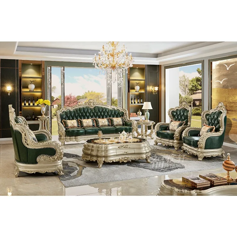 European Villa High-end TV Cabinet Solid wood carved American classical luxury audio-visual cabinet 2.4 meters oval