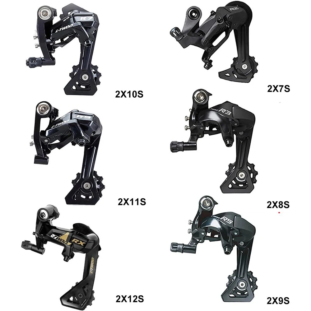 CATAZER Road Bike Rear Derailleurs 7/8/9/10/11/12 Speed Bicycle Rear Derailleurs Compatible Sprocket 11/12-28/32T for Road Bick