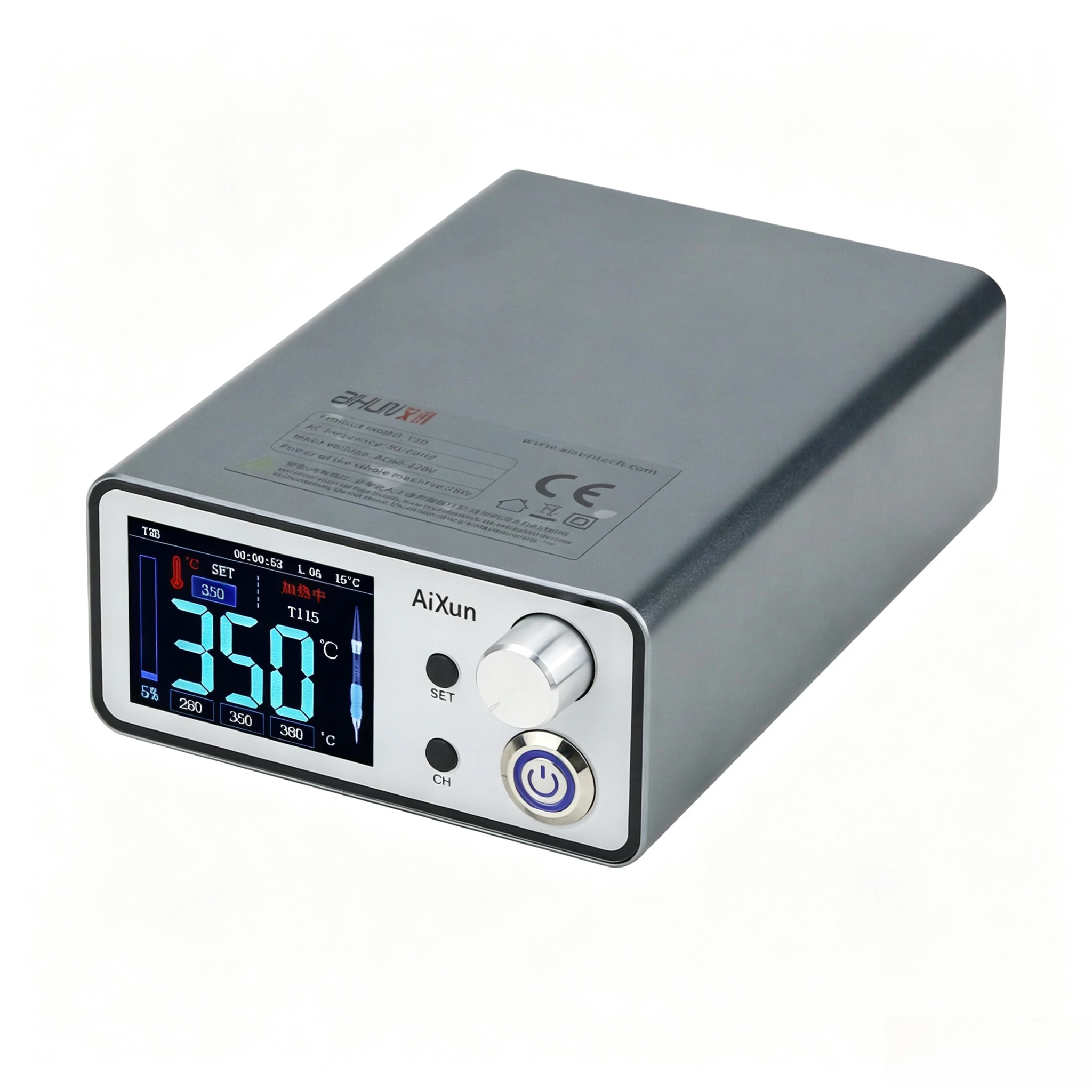 AIXUN T3B Intelligent Soldering Station Equipped with T210 T115 Handles, Complete Tips Set for PCB Electronic Repair