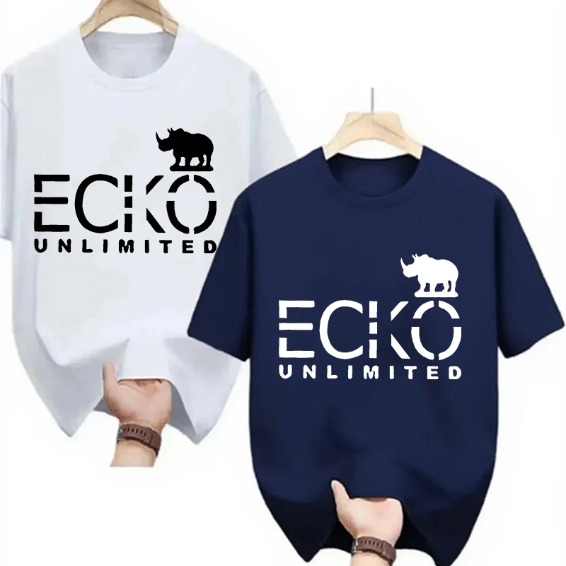 Paquete de 2 Camisetas Gráficas Ecko Unlimited Rhino, Estilo Hip Hop Clásico, Ropa Urbana de Manga Corta para Hombres y Mujeres