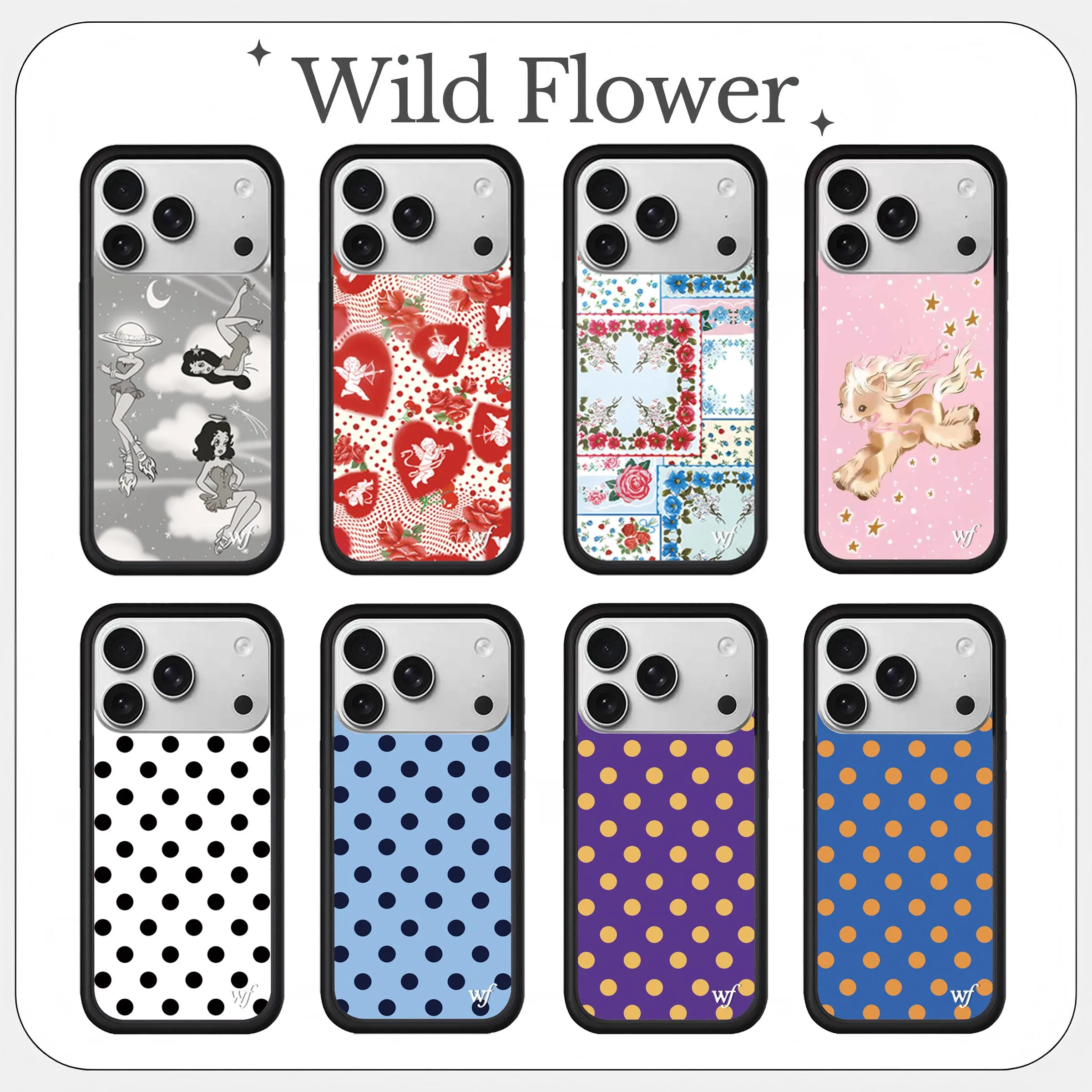 

Wildflower ins Rachel Sennott Phone Case for iPhone 17 16 15 14 13 12 Pro Max Plus WF Fashion Girl Moon shockproof Back Cover