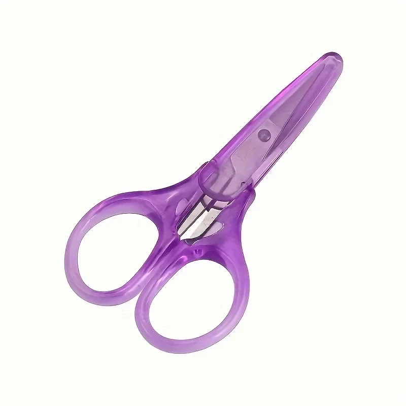 1pc Compact Precision Craft Scissors Sharp Stainless Steel Blades with Protective Cap For Paper Cutting Scrapbooking Sewing
