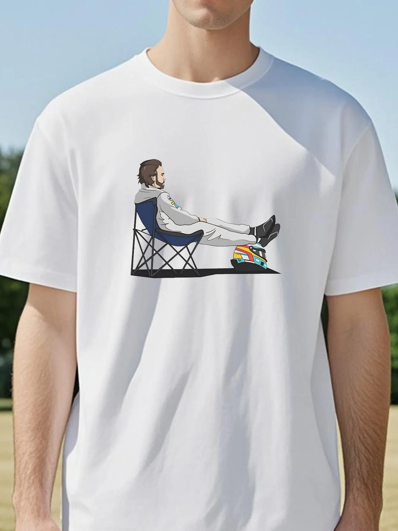 Fernando Alonso 14 Racing Spain Vintage Cotton T-Shirt Men Crew Neck Short Sleeve Tee