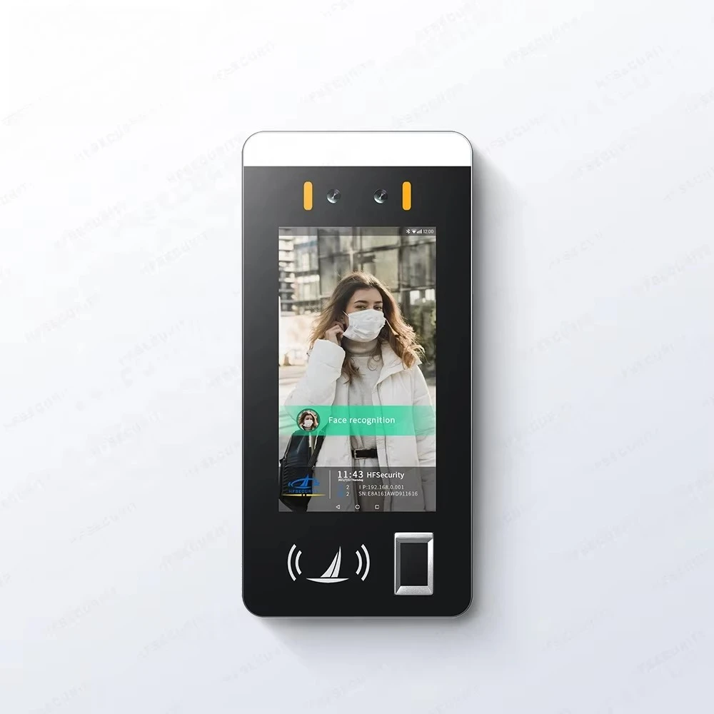 

FR07 Staff Biometric Face Recognition Fingerprint Scanner Clock In And Out Employee Time Recorder Attendance Time Machine