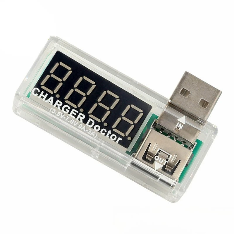 5pcs USB Charger Current Voltage Tester Detector Meter for Power Bank Mobile Phone Battery Capacity Checker