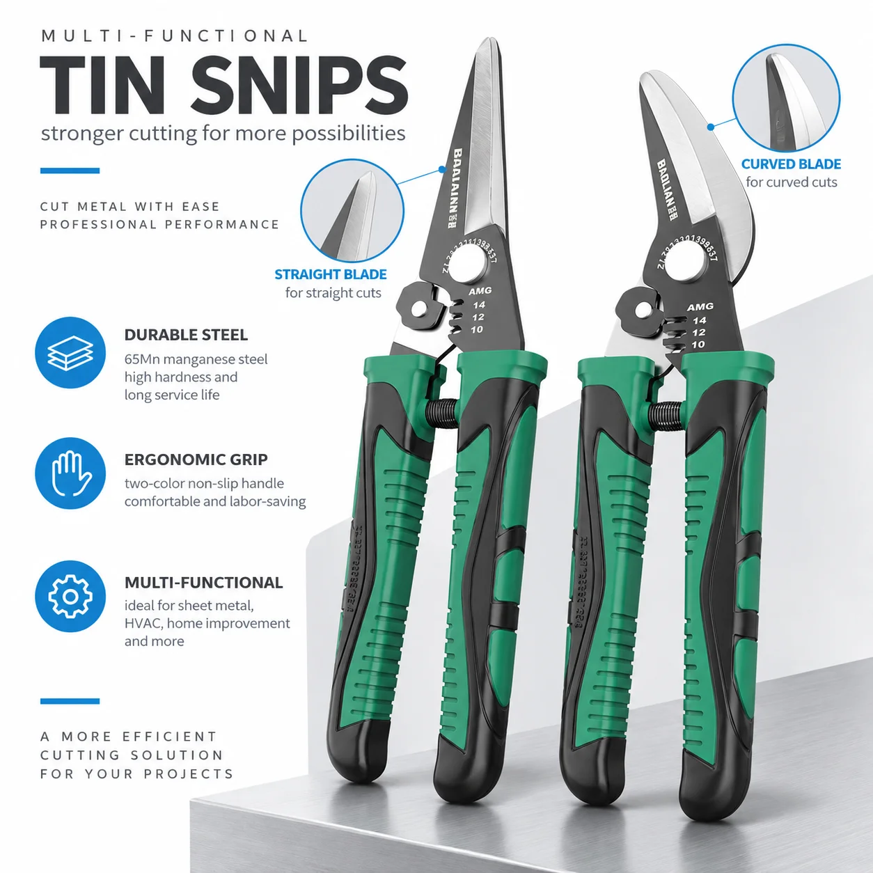 Iron Stainless Steel Scissors Wire Shears Straight Tin Elbow Multi-purpose Towel Slot All-purpose Aviation Rail Bandage Barber
