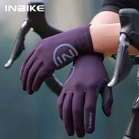 INBIKE 2024 guantes de ciclismo acolchados de Gel para hombres Otoño Invierno guantes de lana para bicicleta de carretera MTB accesorios de bicicleta con pantalla táctil de dedo completo