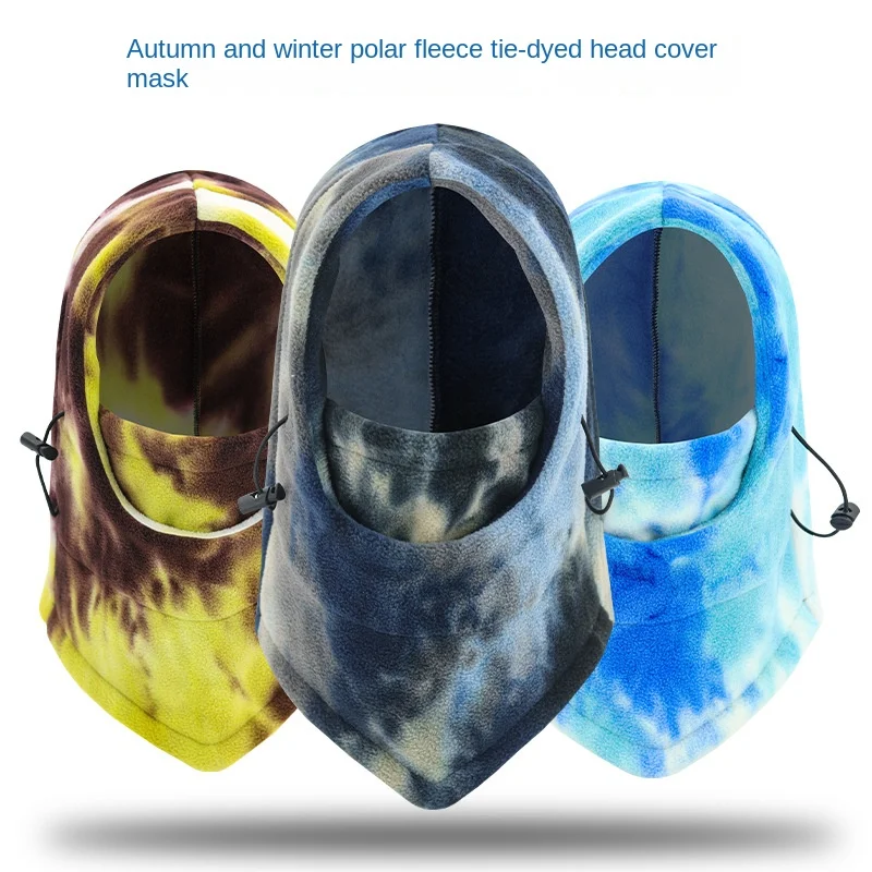 

Brimless Hat Penny Cap Autumn Ski Mask Winter Warm Mask Shaker Cold tie-dye Headgear Outdoor Neck Protector Hat Fleece Caps