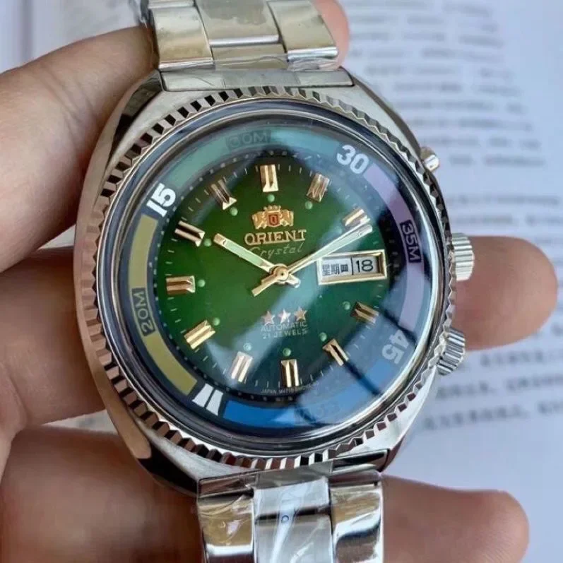

88A Store Oriental Watch Collection Automatic Mechanical Unisex Japanese Movement Full Function Steel Strap Rotatable Dial