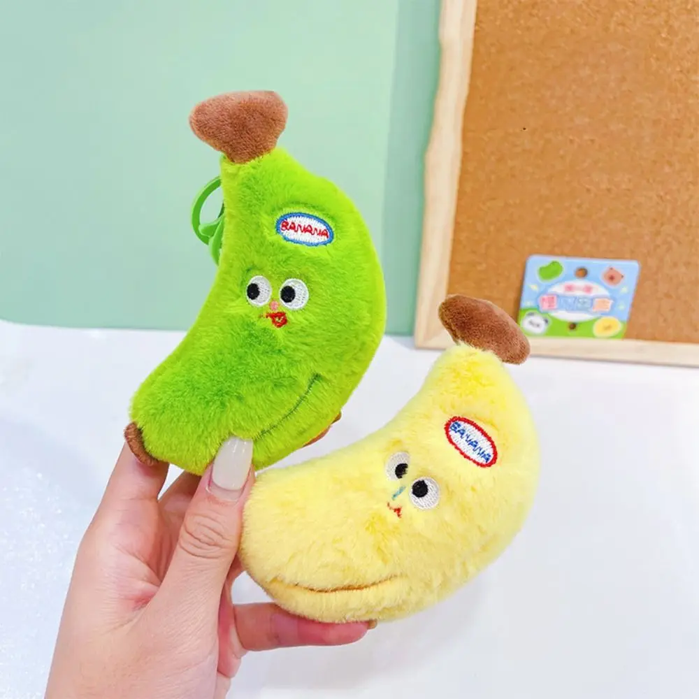 

PP Cotton Banana Plush Hanging Pendants Sound Soft Banana Plush Stuffed Toy Hanging Decoration Collection Plush Banana Keychain