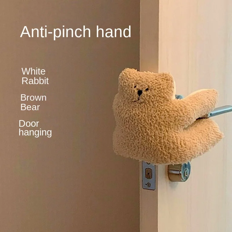 Prevent Fashion Slamming Proofing Door Stopper Soft Texture Bear Doll Proofing Door Stopper Finger Safety Guard Anti-pinch