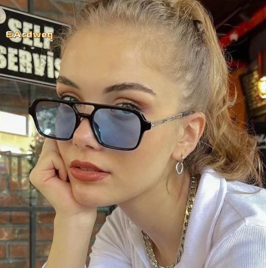 

New Vintage Metal Square Sunglasses For Women Men Brand Black Rectangle Cool Sunglasses Polygon Sun Glasses for Male Female