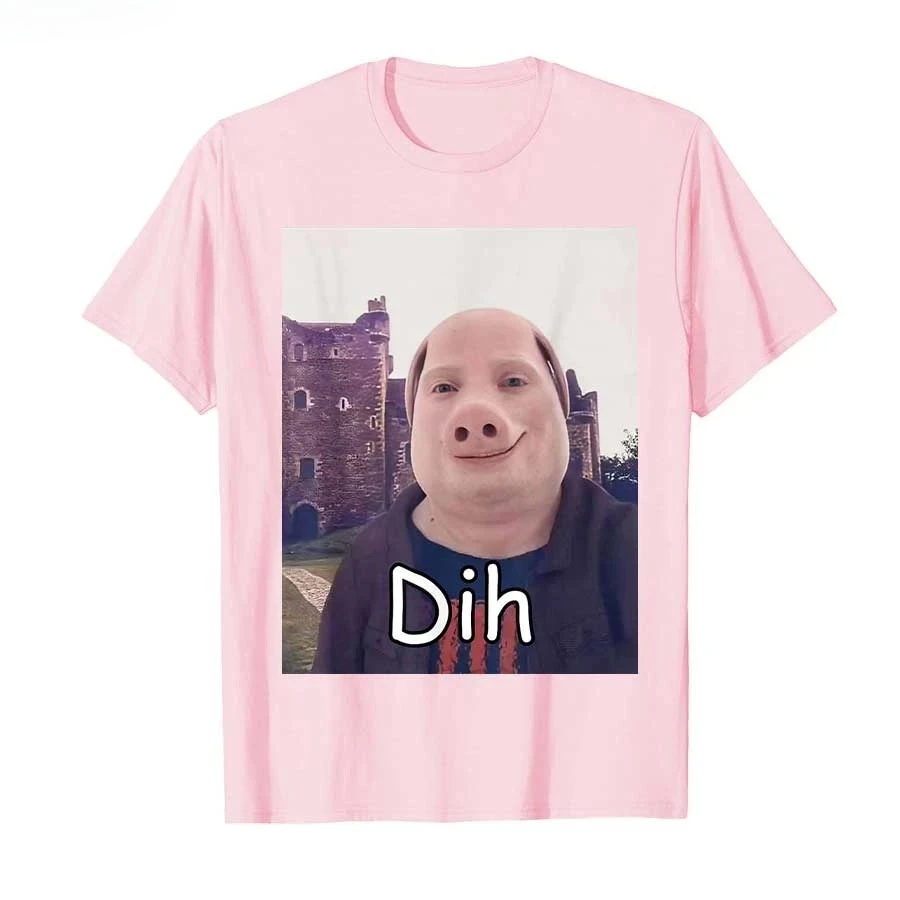 2026 John Pork Dih Funny Internet Brainrot T-shirt for Men Women T Shirt Tops Summer Short Sleeved Harajuku Streetwear Tops Tees