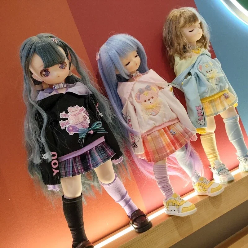 

BJD doll clothes 1/4 suitable for 1/4 size MSD bear rabbit cute clothes suit doll clothes 43cm doll accessories (four points)