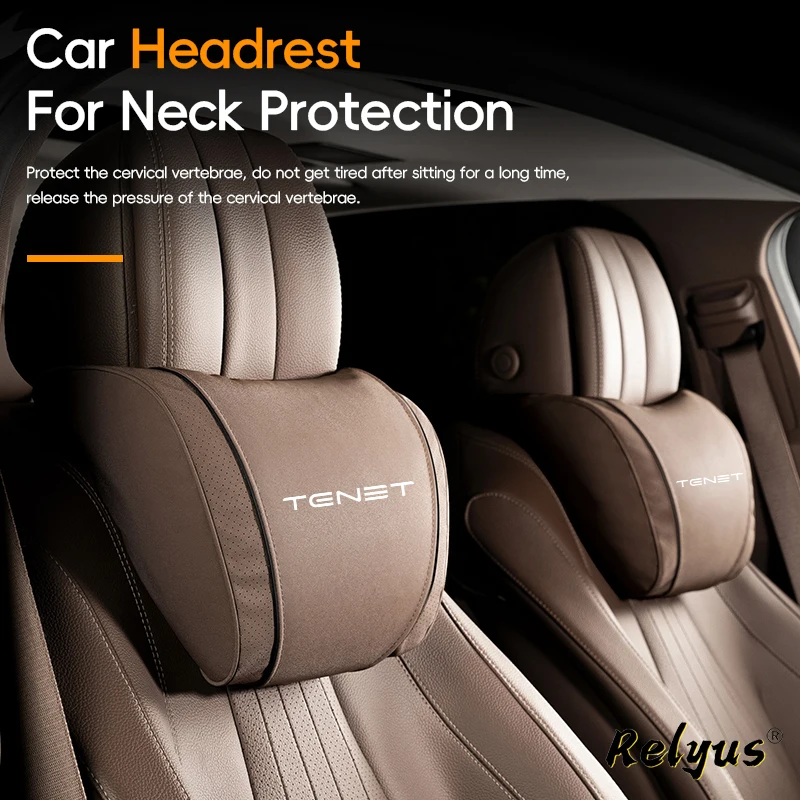1Pcs Car Seat Headrest Travel Rest 3D Neck Pillow Protect Soft Fluffy Comfortable Neck Rest For Chery Tenet T4 T7 Tiggo 4 7