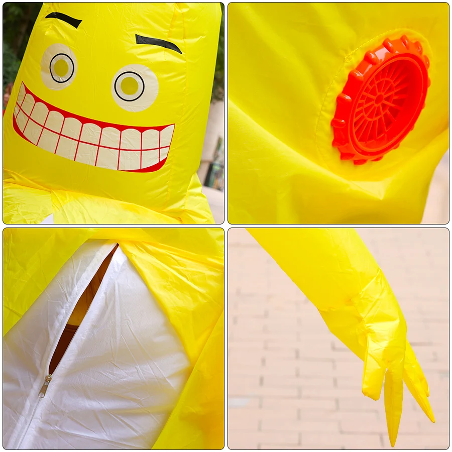 Fun Banana Inflatable Set Adult Funny Prop Costume Cartoon Doll Cosplay Clothing Inflatable Halloween Party Performance Prop view 4