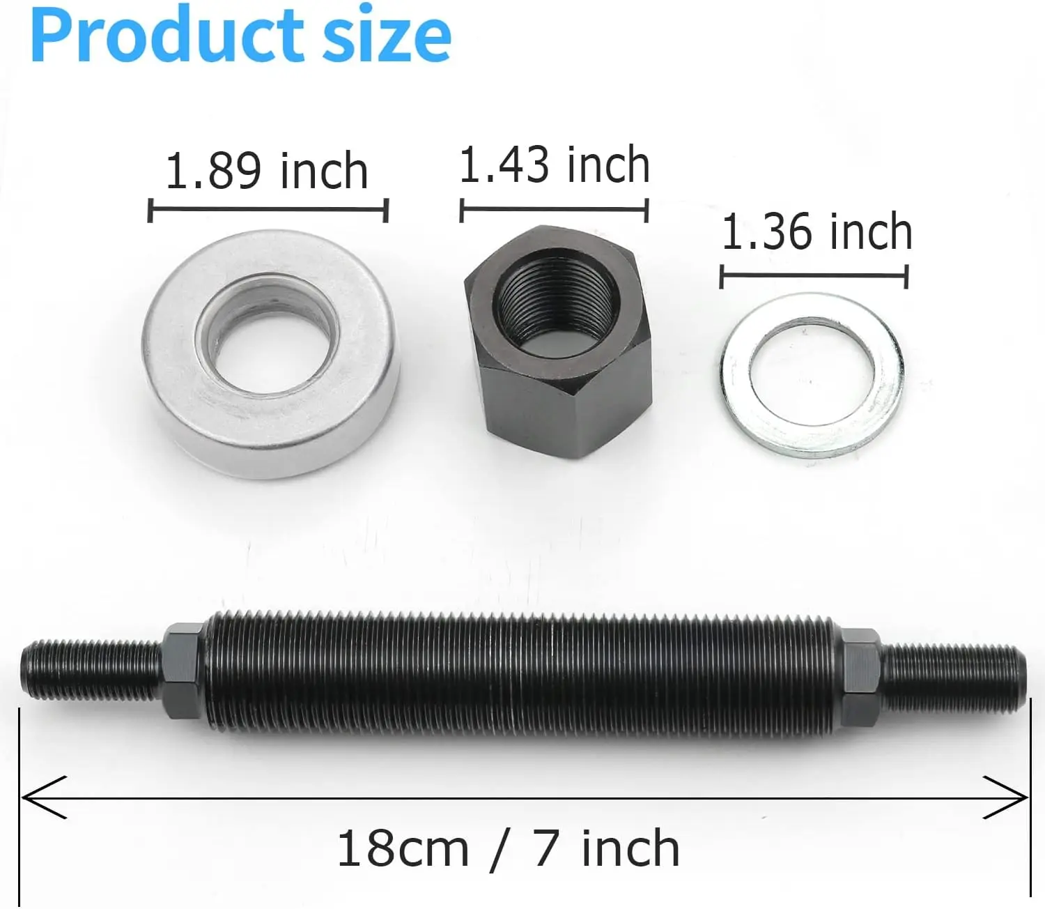 66515 Harmonic Balancer Installation Tool Compatible with Chevy SBC BBC Cranks