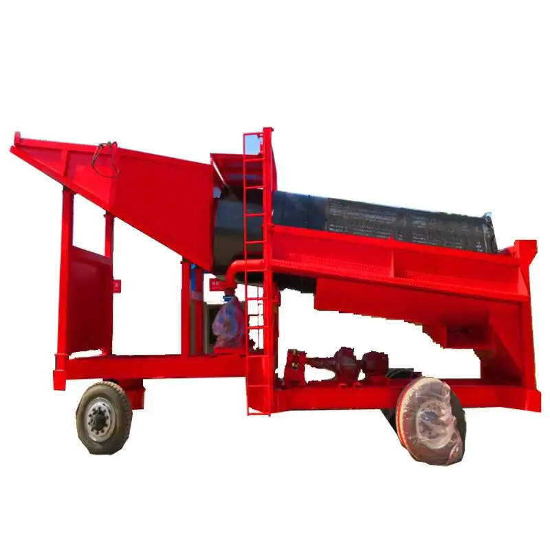 Trommel Screen Truck, Selection Machine, Mobile Equipment, Alluvial Gold Washing And Prospecting Machine