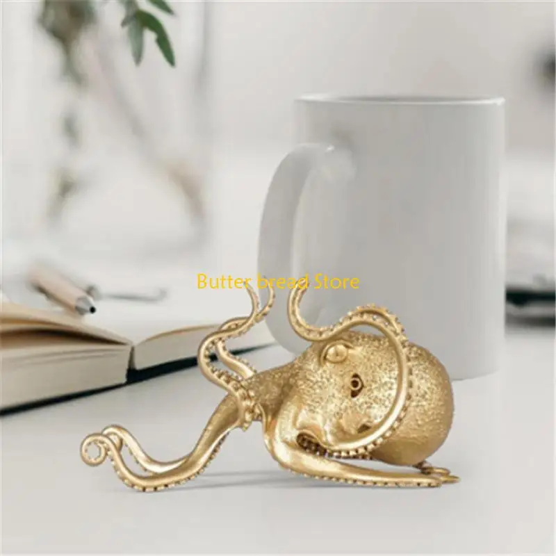 

W89C Golden Portable Adjustable Creative Golden Octopus Lazy Phone Holder Multifunctional Holder